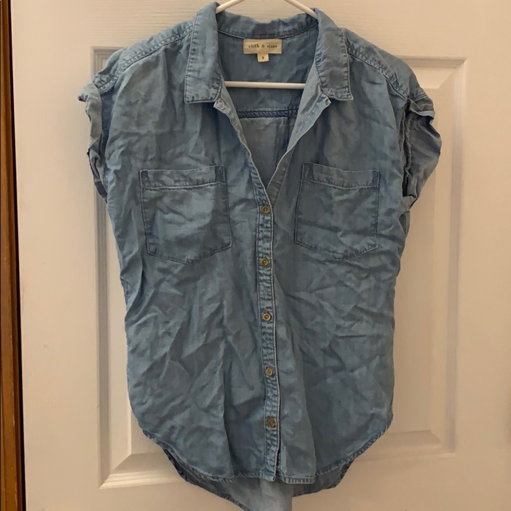 Button down jean shirt